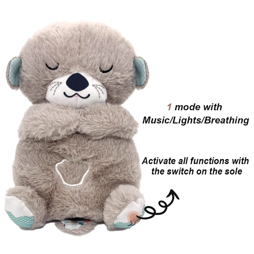 Soothing Sleep Otter Plush Toy – Calming Music & Vibration for Babies