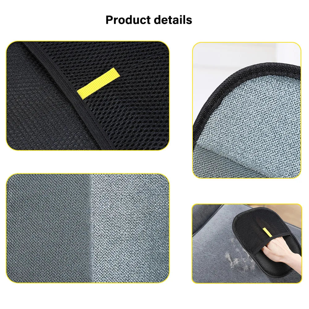 FurFix Pet Electrostatic Hair Removal Gloves Two-way Brush Sticky Hair Removal Glove for Cats and Dogs Pet Gloves Cat Hair Cleaning