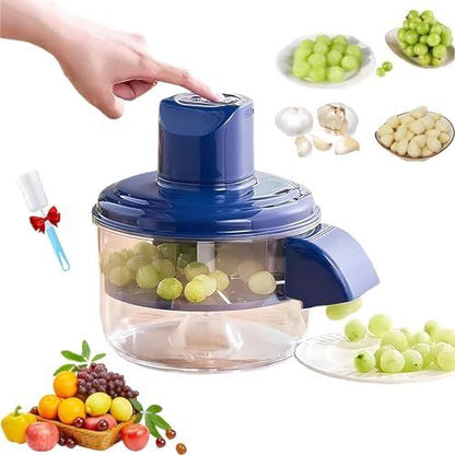 Electric Food Chopper & Vegetable Slicer with Transparent Bowl – Multifunction Kitchen Processor