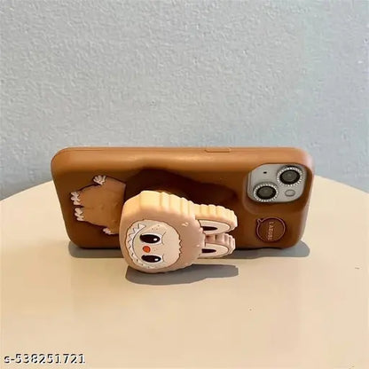 Rycore Cute Cover Labubu Design for i-Phone 14, 3D Fun Cartoon Design with Raised Camera Protection and Shockproof