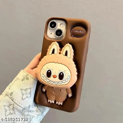 Rycore Cute Cover Labubu Design for i-Phone 14, 3D Fun Cartoon Design with Raised Camera Protection and Shockproof